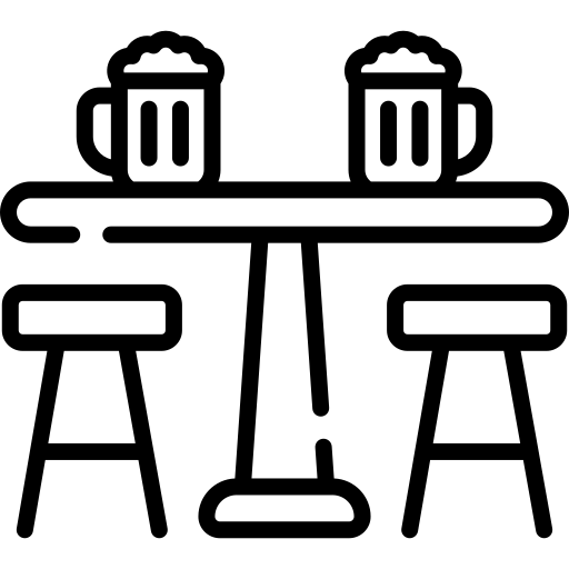 Line drawing of a table